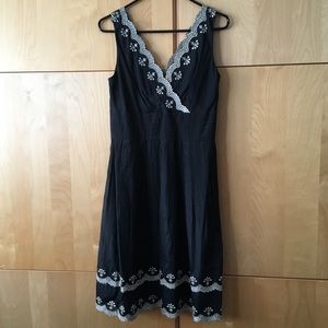 Black and Gold Ann Taylor Dress
